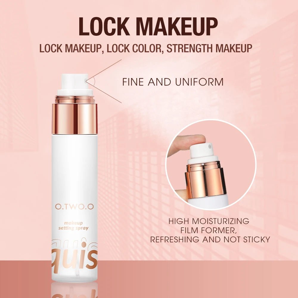 O.TWO.O Makeup Setting Spray — Long - Lasting Lock, Moisturizing Finishing Spray, Instant Film Formula - Mzunye