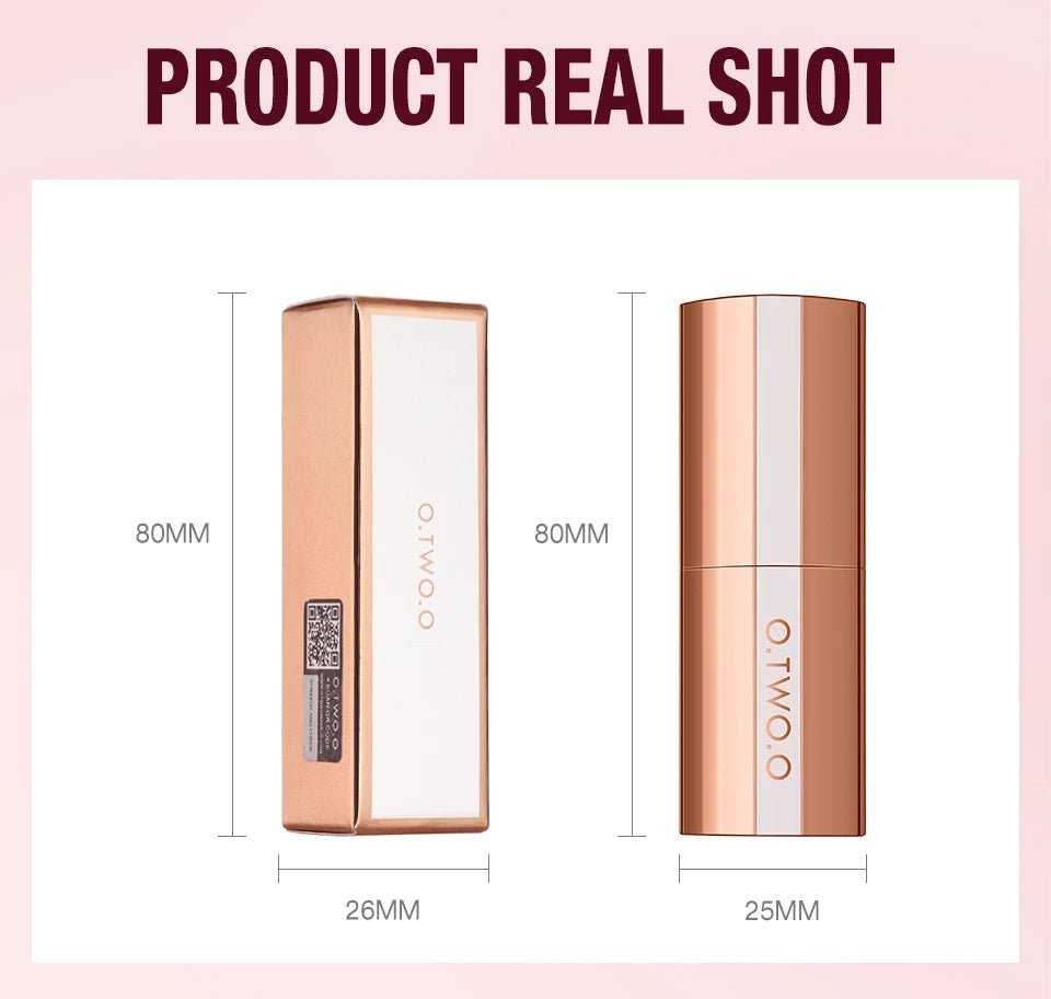 O.TWO.O Matte Velvet Lipstick — Long - Lasting Waterproof Smudge - Free High Pigment Lip Tint in 11 Shades - Mzunye
