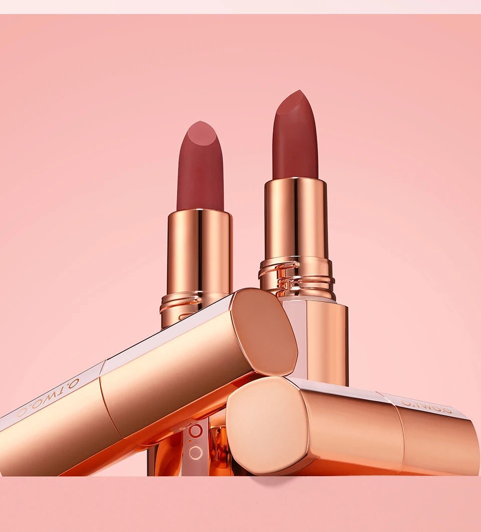 O.TWO.O Matte Velvet Lipstick — Long - Lasting Waterproof Smudge - Free High Pigment Lip Tint in 11 Shades - Mzunye