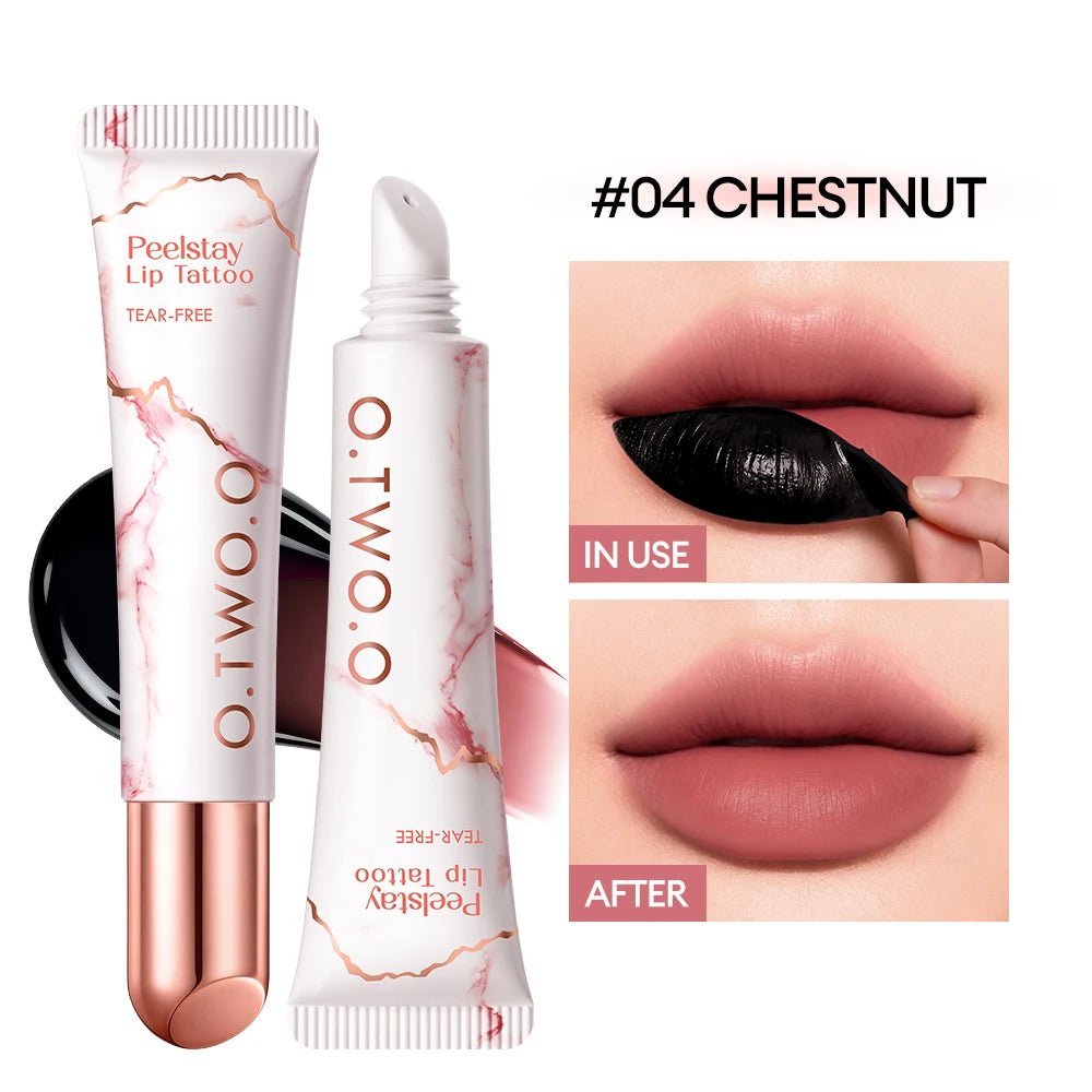 O.TWO.O Peel - Off Lip Stain — 48H Colour Lock Waterproof Lip Tint - Mzunye