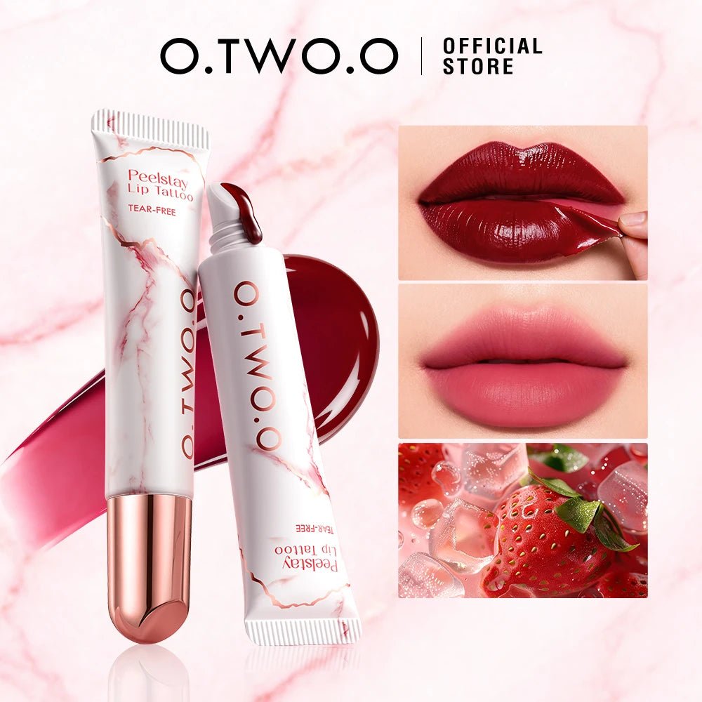 O.TWO.O Peel - Off Lip Stain — 48H Colour Lock Waterproof Lip Tint - Mzunye