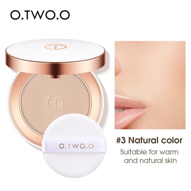 O.TWO.O Silk Pressed Setting Powder — Oil - Control, Waterproof, Long - Lasting Matte Finish | 3 Shades - Mzunye
