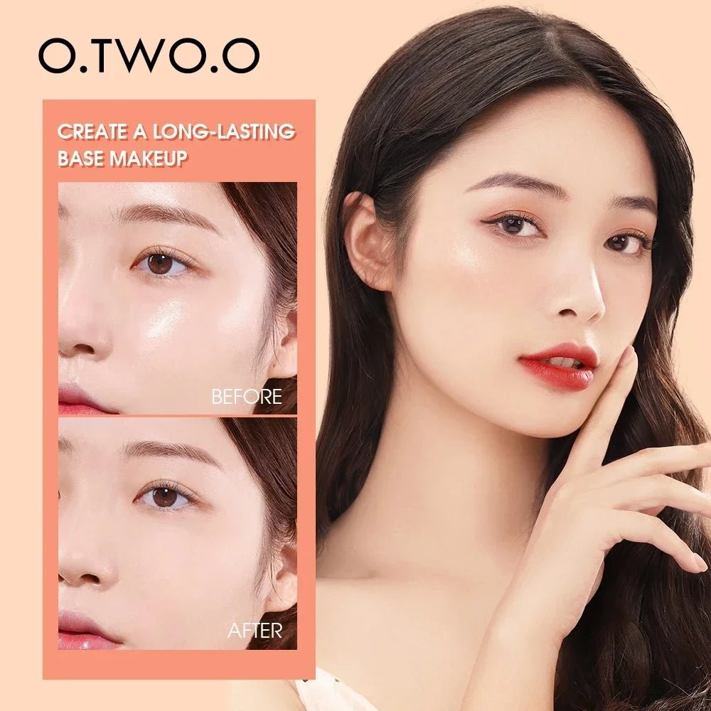 O.TWO.O Silk Pressed Setting Powder — Oil - Control, Waterproof, Long - Lasting Matte Finish | 3 Shades - Mzunye