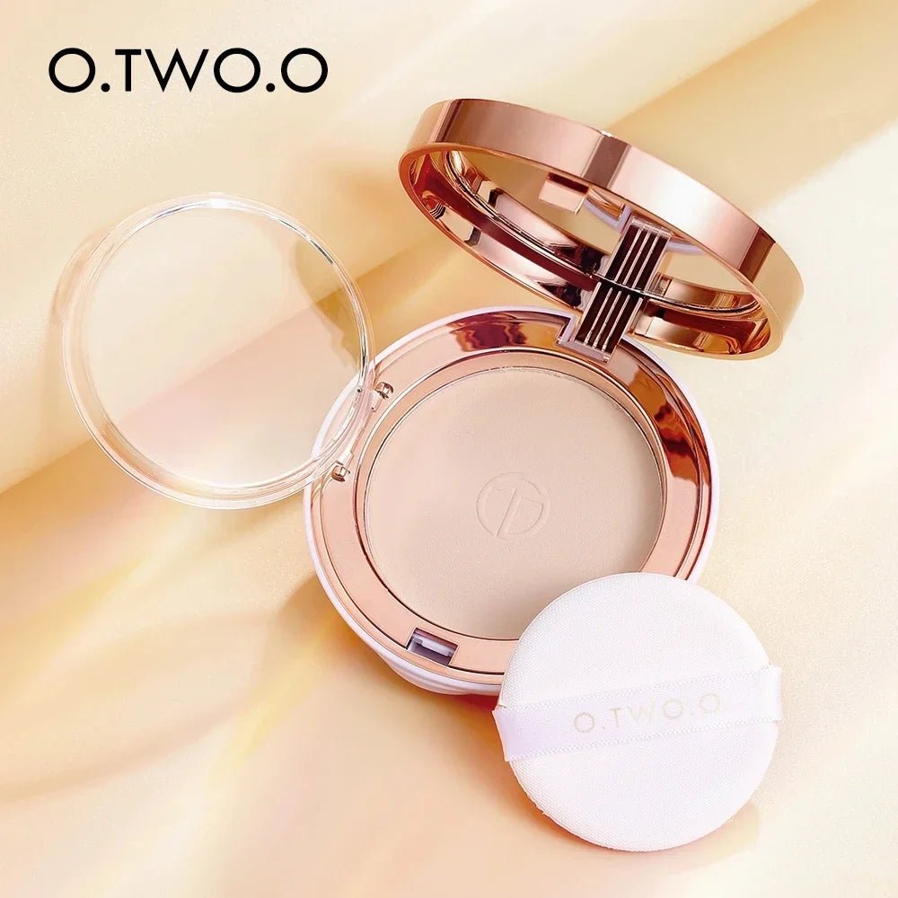 O.TWO.O Silk Pressed Setting Powder — Oil - Control, Waterproof, Long - Lasting Matte Finish | 3 Shades - Mzunye