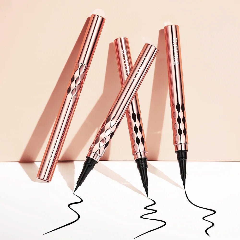 O.TWO.O Slim Black Liquid Eyeliner Pencil — Waterproof, Quick - Dry & Long - Lasting - Mzunye