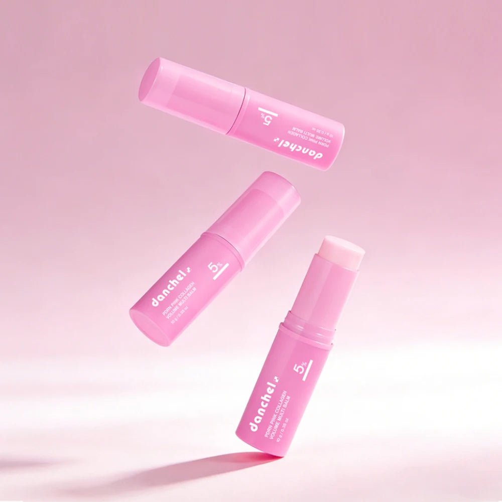 PDRN Pink Collagen Volume Balm Stick | Anti - Aging, Firming & Wrinkle Filler for Eyes, Neck & Forehead - Mzunye