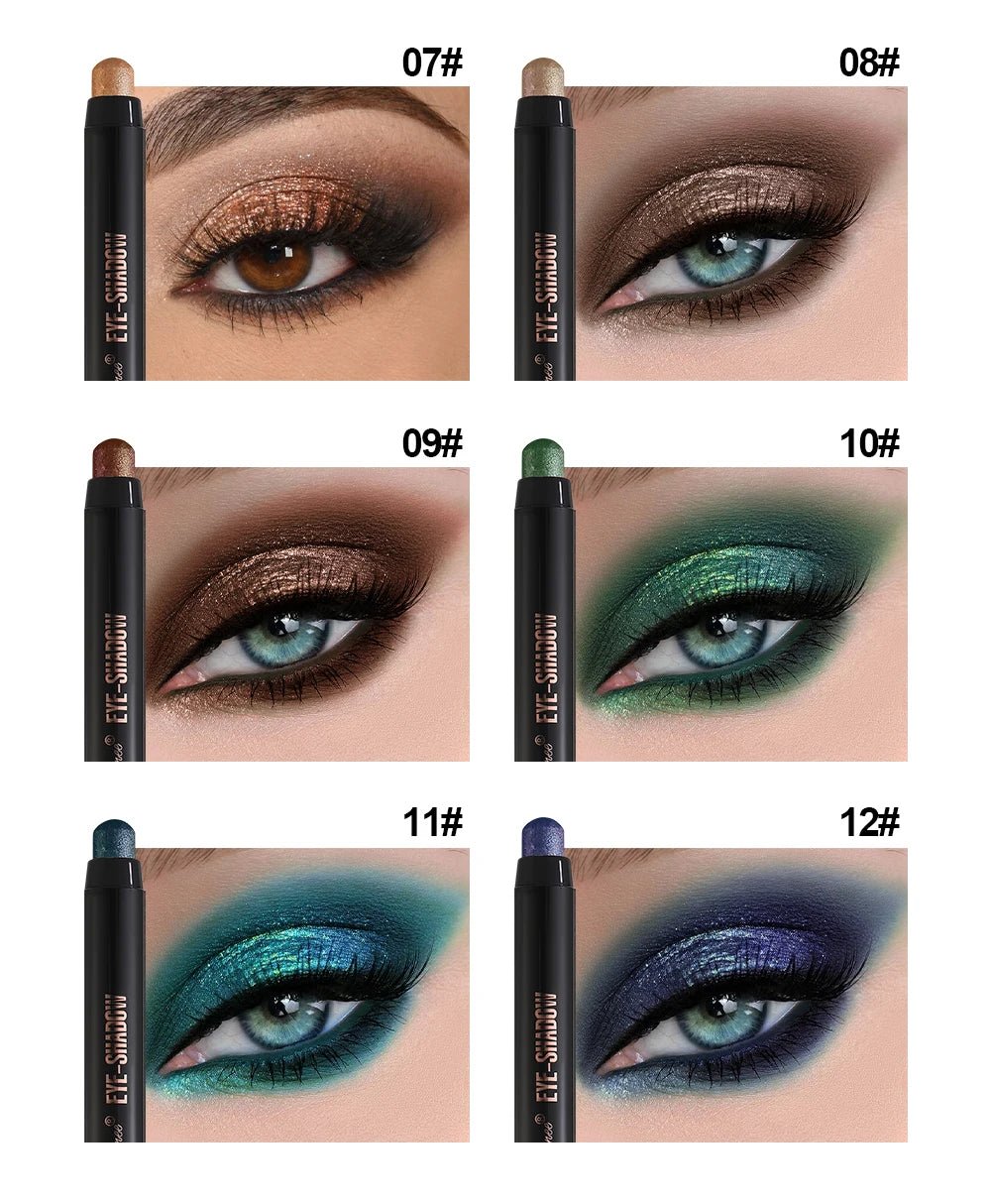 Pearlescent Eyeshadow Pen — One - Touch Waterproof Shimmer Liquid Eye - Mzunye