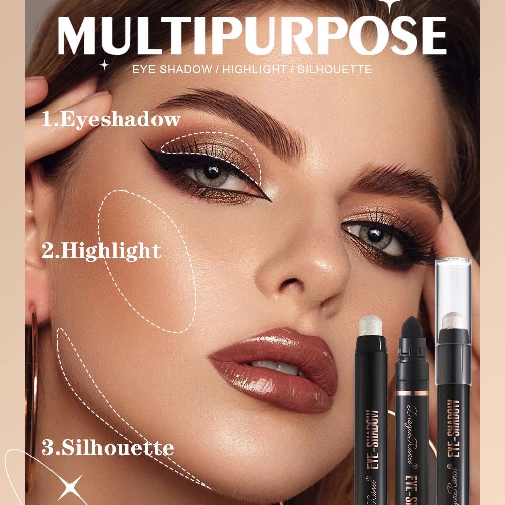 Pearlescent Eyeshadow Pen — One - Touch Waterproof Shimmer Liquid Eye - Mzunye
