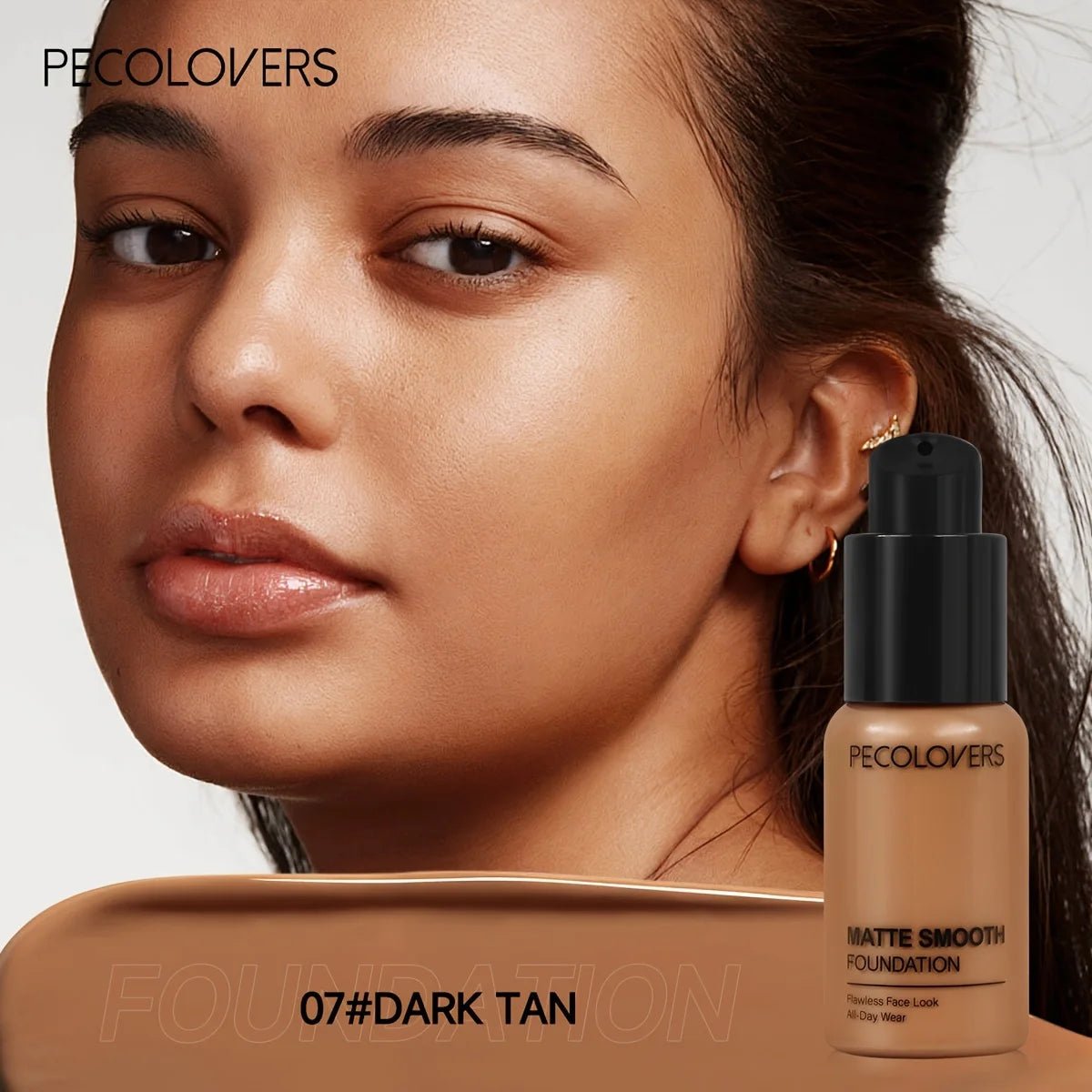 PECOLOVERS Matte Liquid Foundation — Full Coverage, All - Day Oil Control - Mzunye