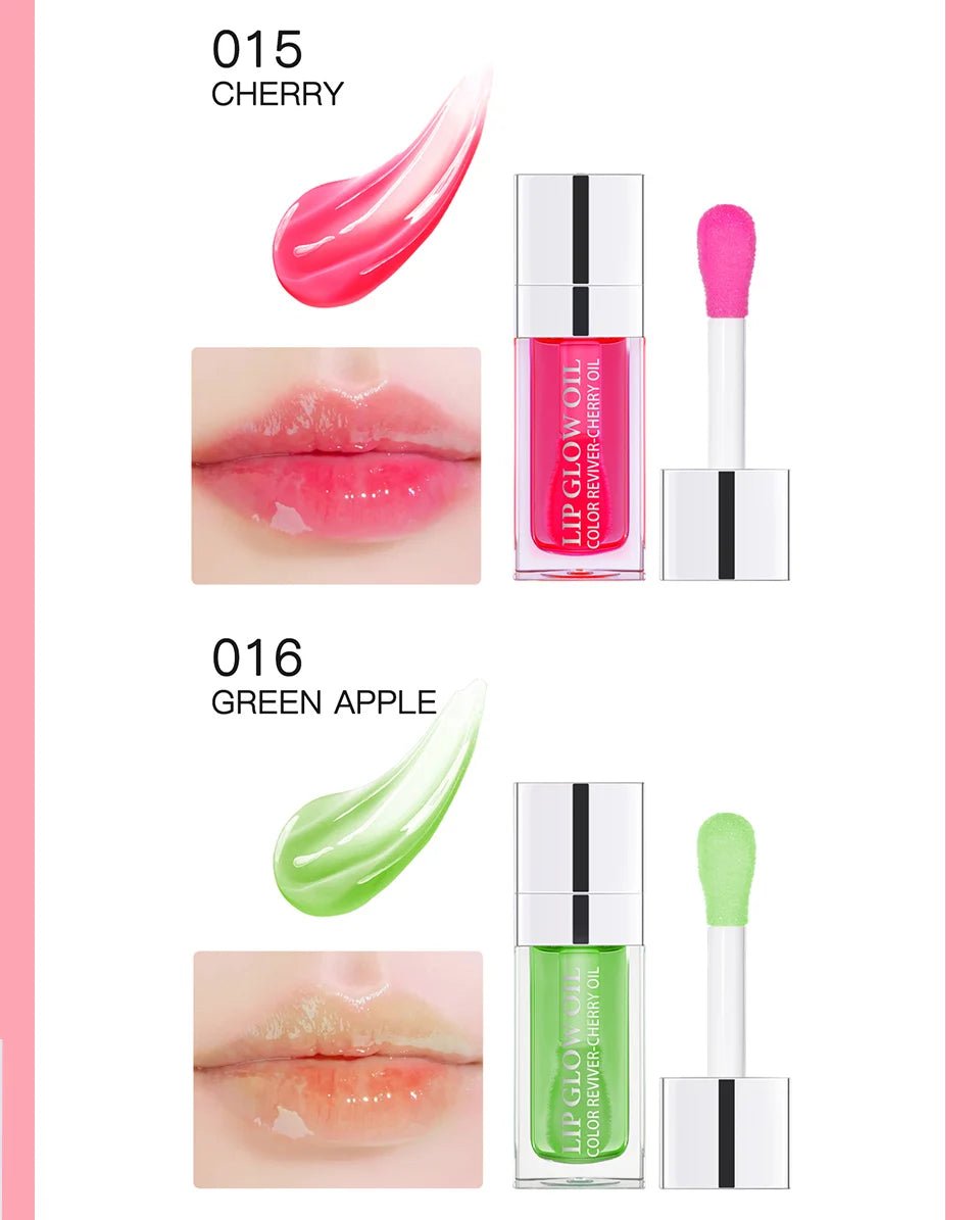 Plumping Lip Oil Balm — Moisturizing Exfoliating Gloss in 10 Shades - Mzunye