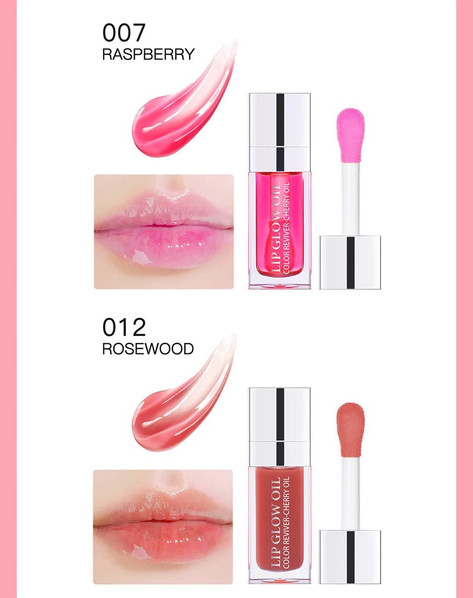 Plumping Lip Oil Balm — Moisturizing Exfoliating Gloss in 10 Shades - Mzunye