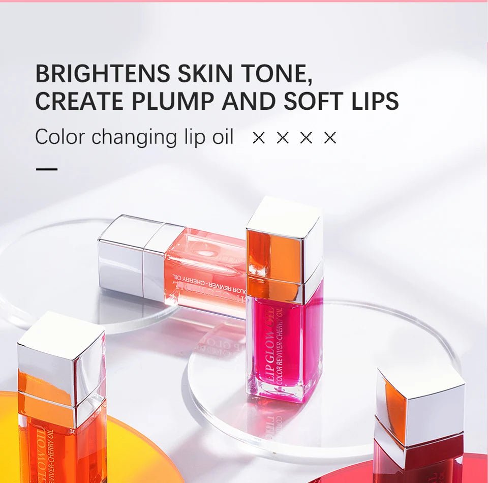 Plumping Lip Oil Balm — Moisturizing Exfoliating Gloss in 10 Shades - Mzunye