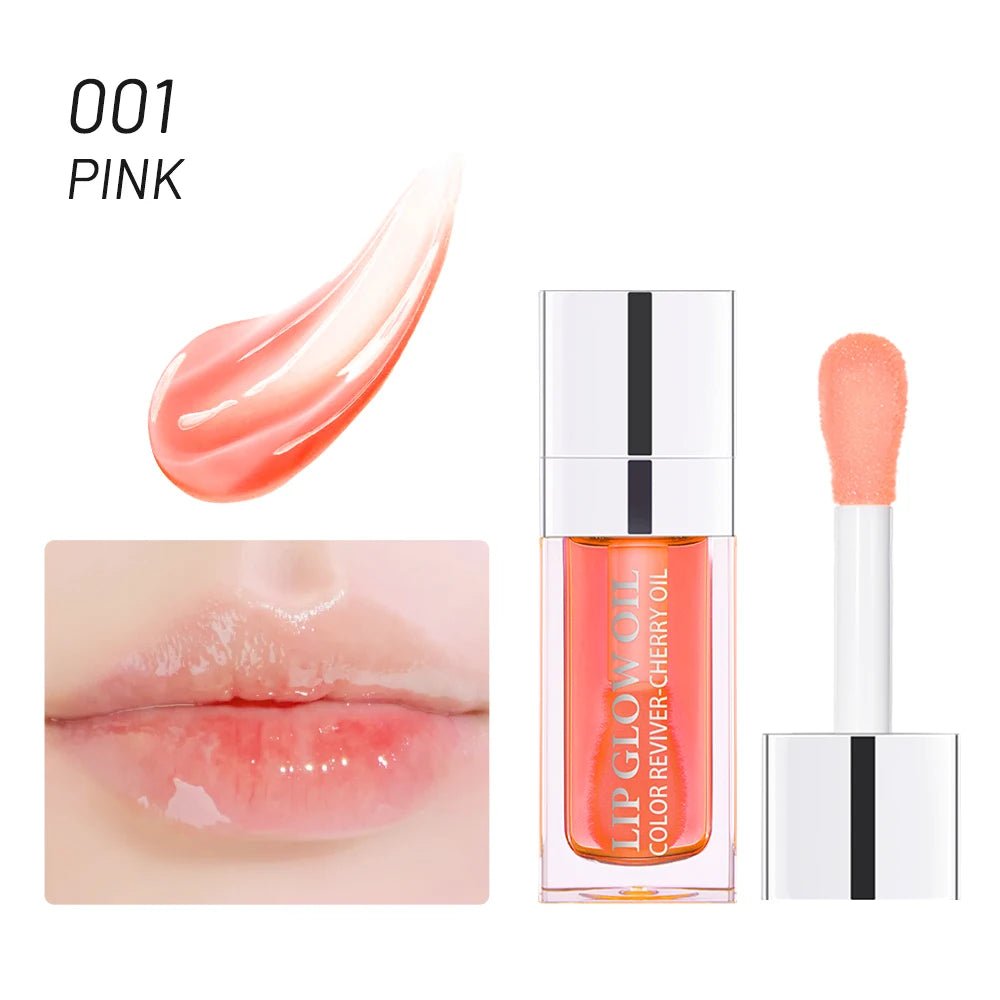 Plumping Lip Oil Balm — Moisturizing Exfoliating Gloss in 10 Shades - Mzunye