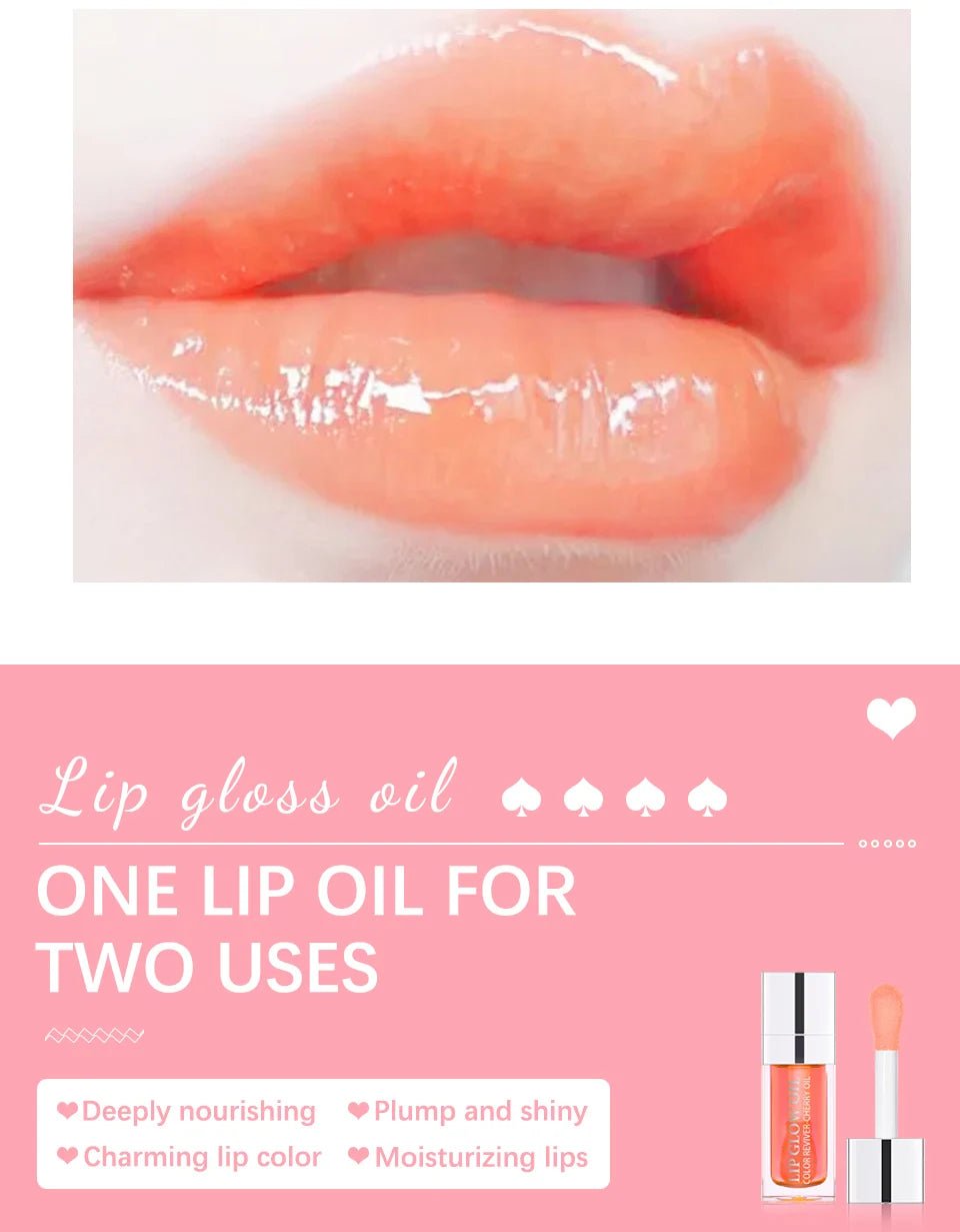 Plumping Lip Oil Balm — Moisturizing Exfoliating Gloss in 10 Shades - Mzunye