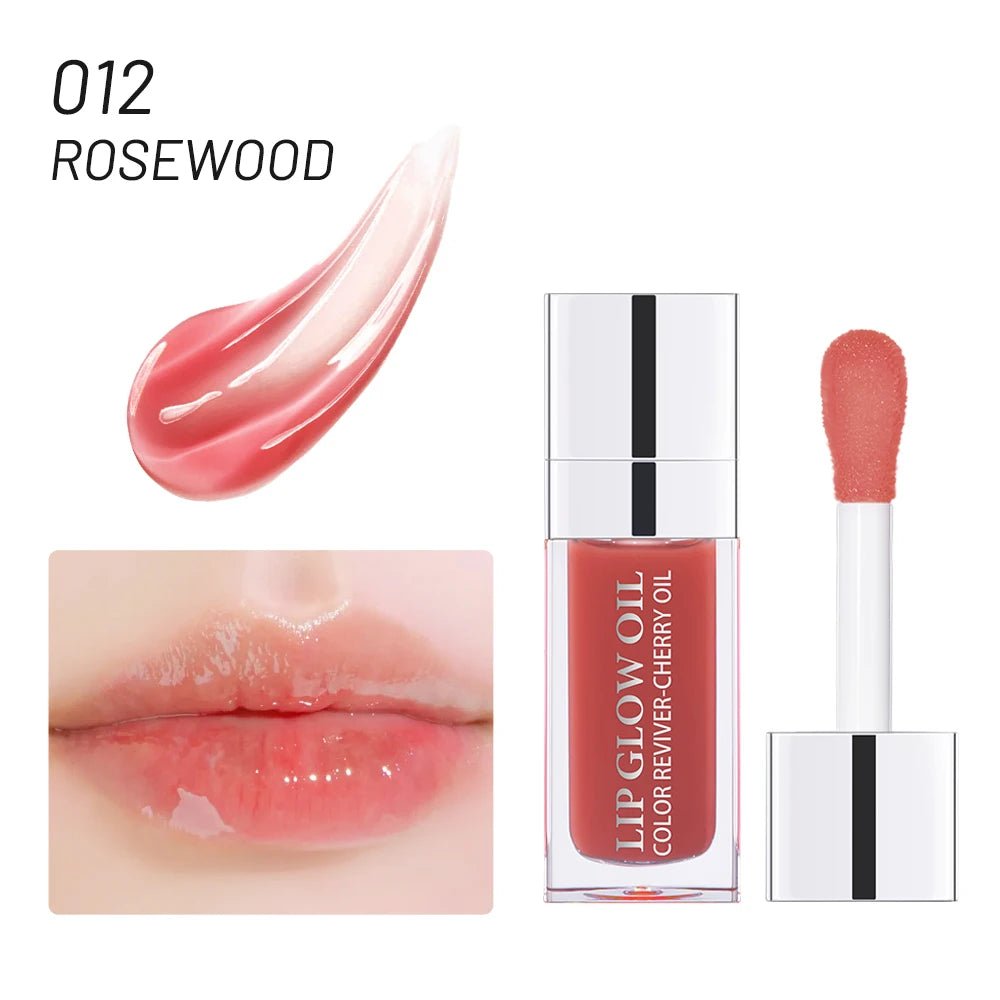 Plumping Lip Oil Balm — Moisturizing Exfoliating Gloss in 10 Shades - Mzunye