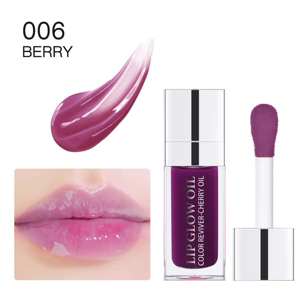 Plumping Lip Oil Balm — Moisturizing Exfoliating Gloss in 10 Shades - Mzunye