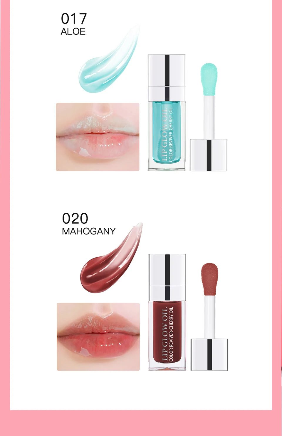 Plumping Lip Oil Balm — Moisturizing Exfoliating Gloss in 10 Shades - Mzunye