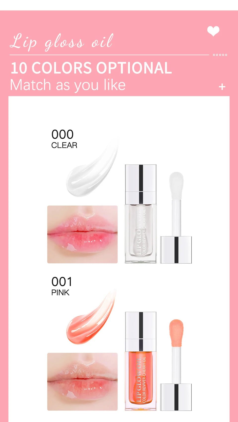 Plumping Lip Oil Balm — Moisturizing Exfoliating Gloss in 10 Shades - Mzunye