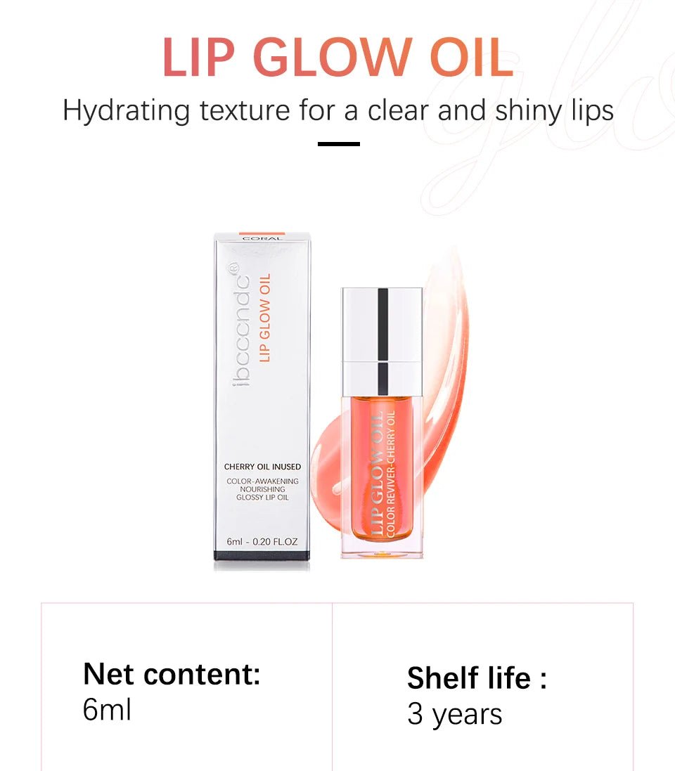 Plumping Lip Oil Balm — Moisturizing Exfoliating Gloss in 10 Shades - Mzunye