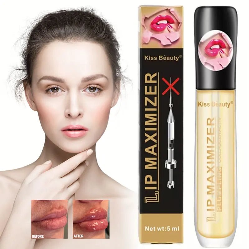 Plumping Lip Oil Serum — Brightening Hydrating Lip Line Reducer - Mzunye