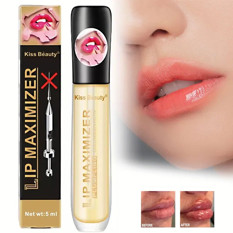Plumping Lip Oil Serum — Brightening Hydrating Lip Line Reducer - Mzunye