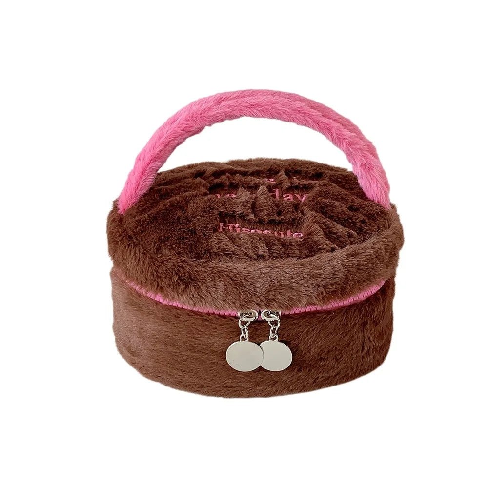Plush Cosmetic Travel Organizer – Large Capacity Makeup Bag - Mzunye