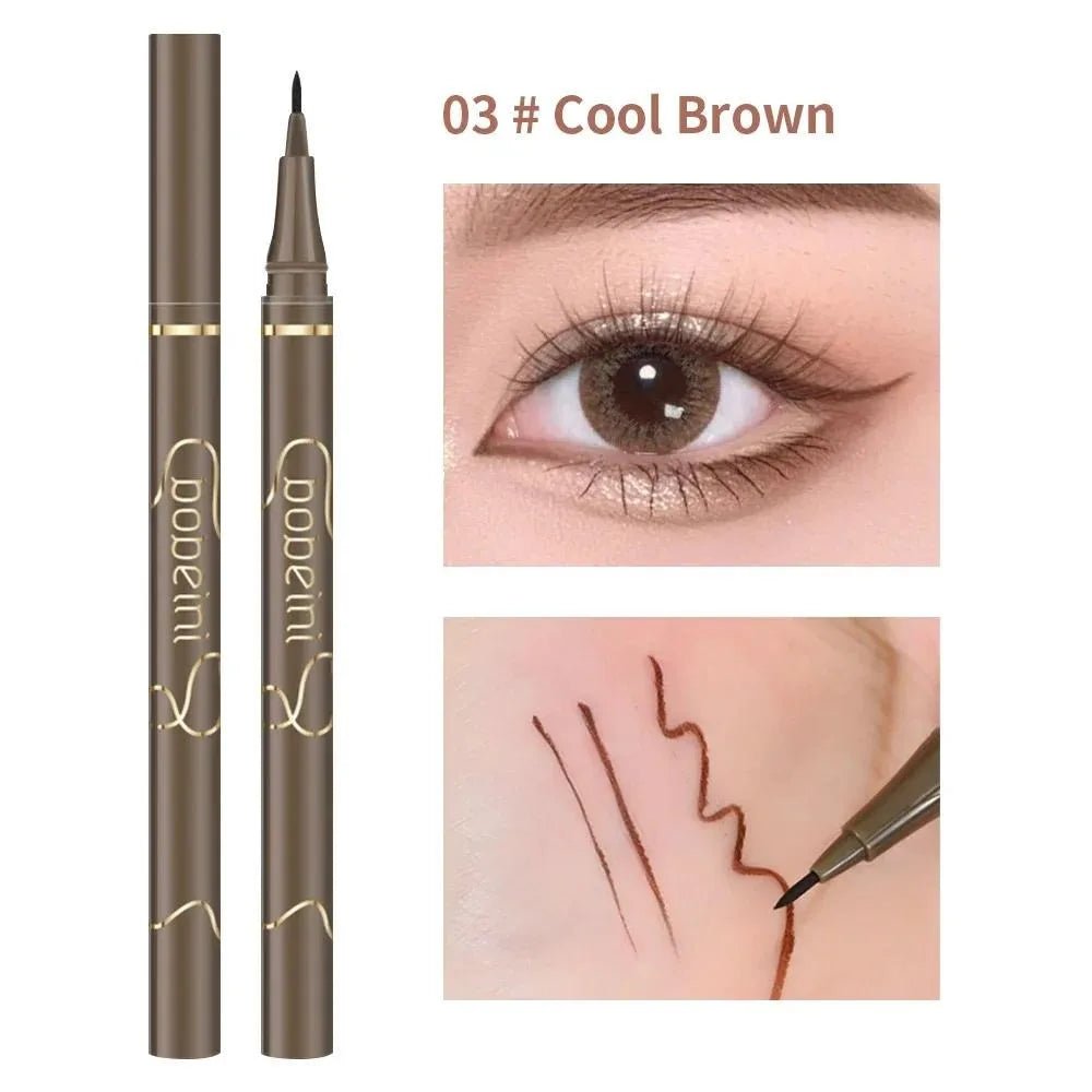 Precision Liquid Eyeliner — Waterproof, Matte, Long - Lasting | Ultra - Fine Tip | Black & Brown - Mzunye