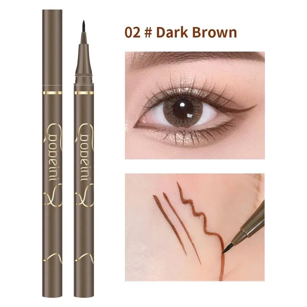 Precision Liquid Eyeliner — Waterproof, Matte, Long - Lasting | Ultra - Fine Tip | Black & Brown - Mzunye