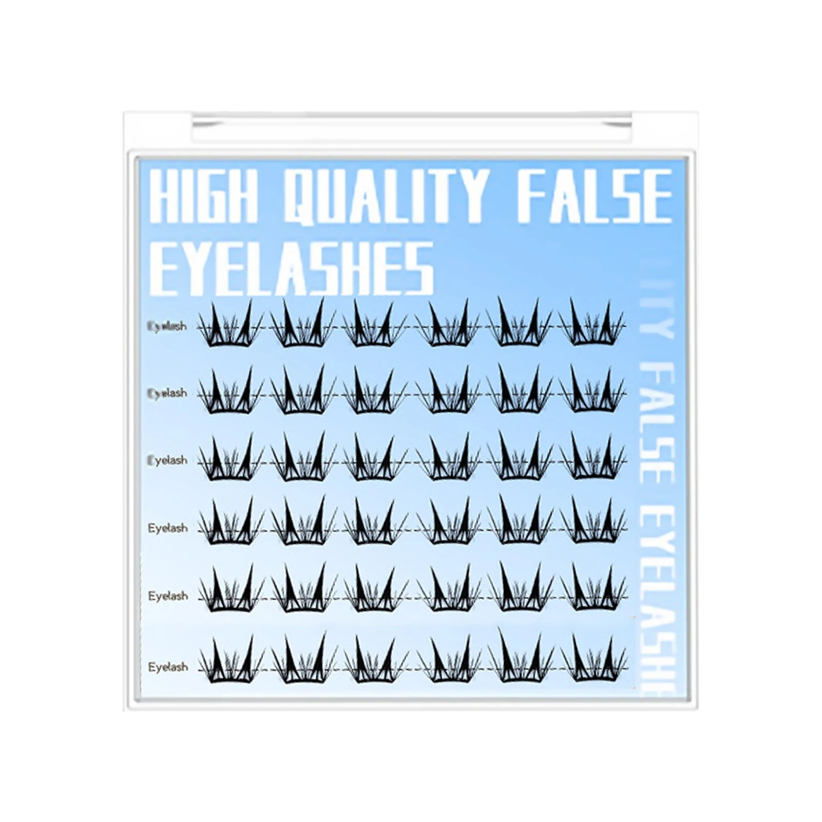 Press - On Lash Clusters — No Glue, Natural Volume, 7–13mm Mixed Length - Mzunye