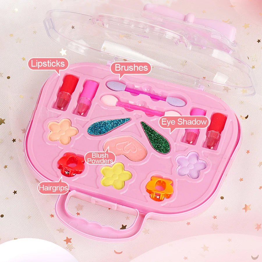 Princess Makeup Play Set — Girls Cosmetics Handbag Gift for Kids & Parties - Mzunye