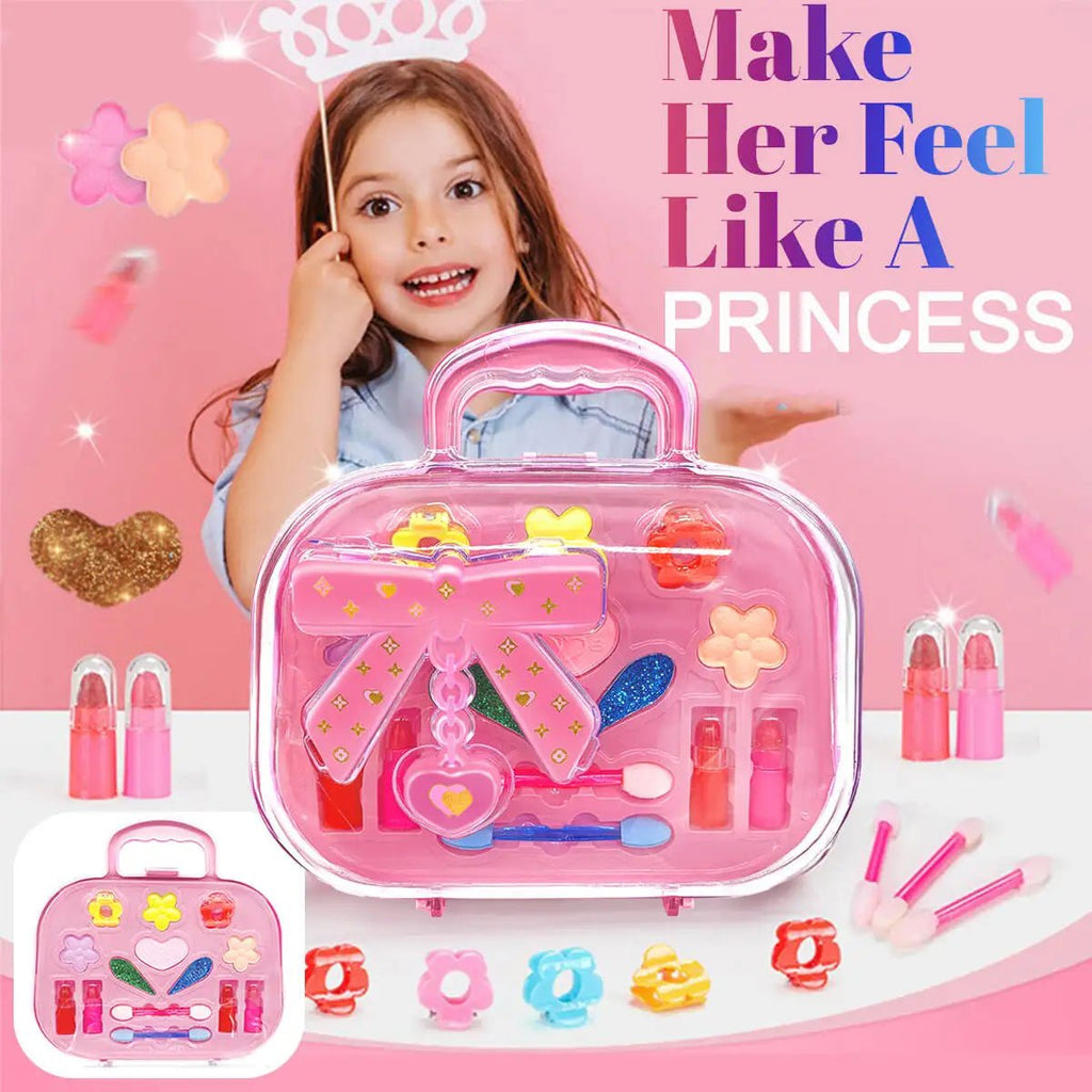 Princess Makeup Play Set — Girls Cosmetics Handbag Gift for Kids & Parties - Mzunye
