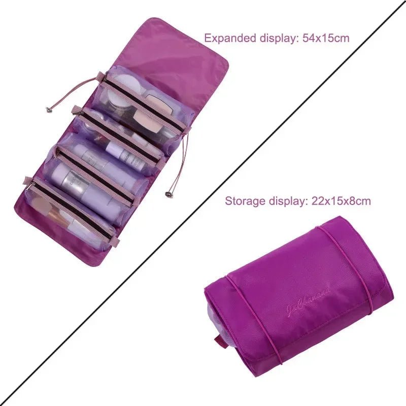 PU Leather Cosmetic Bag – Large Capacity Travel Makeup & Toiletry Organizer - Mzunye