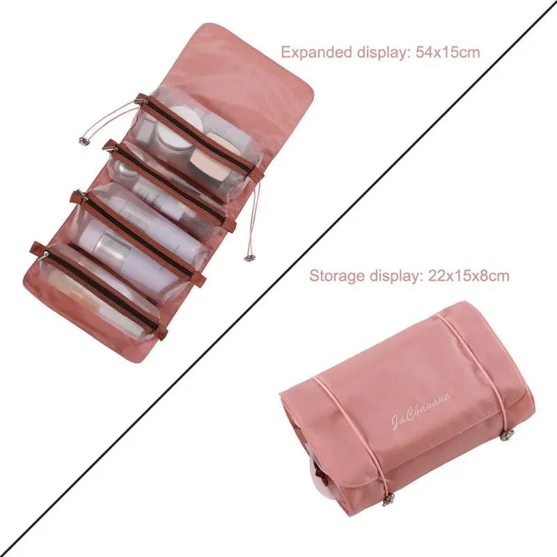 PU Leather Cosmetic Bag – Large Capacity Travel Makeup & Toiletry Organizer - Mzunye