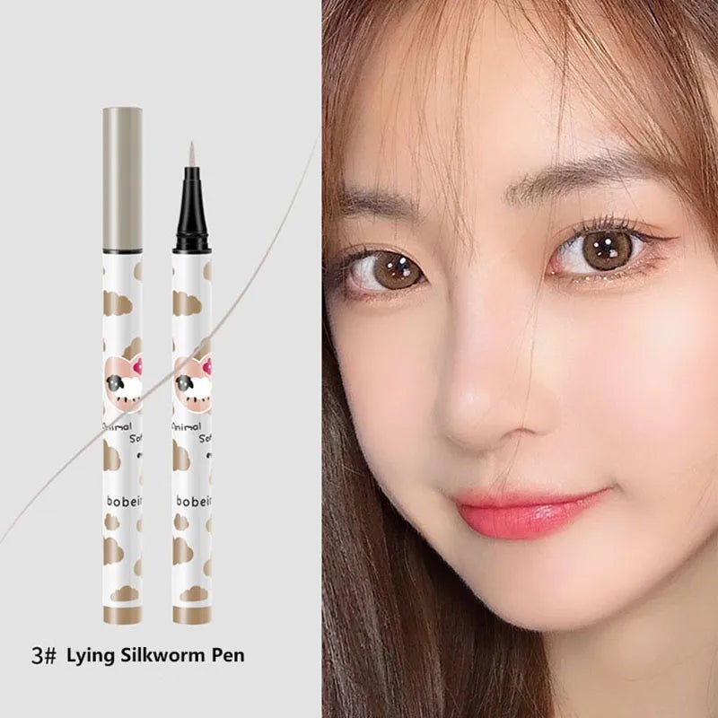 Pudaier Liquid Eyeliner Pen — Black, Brown & Lying Silkworm, Waterproof & Quick - Dry - Mzunye