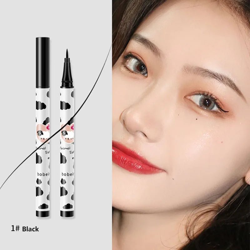Pudaier Liquid Eyeliner Pen — Black, Brown & Lying Silkworm, Waterproof & Quick - Dry - Mzunye