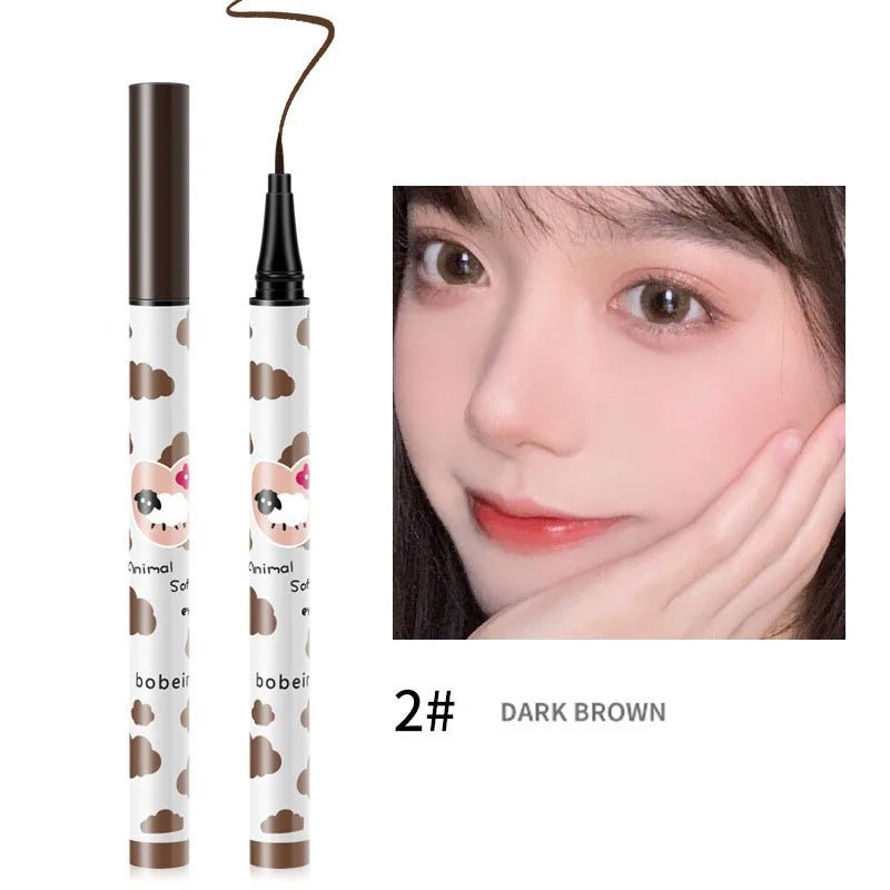 Pudaier Liquid Eyeliner Pen — Black, Brown & Lying Silkworm, Waterproof & Quick - Dry - Mzunye