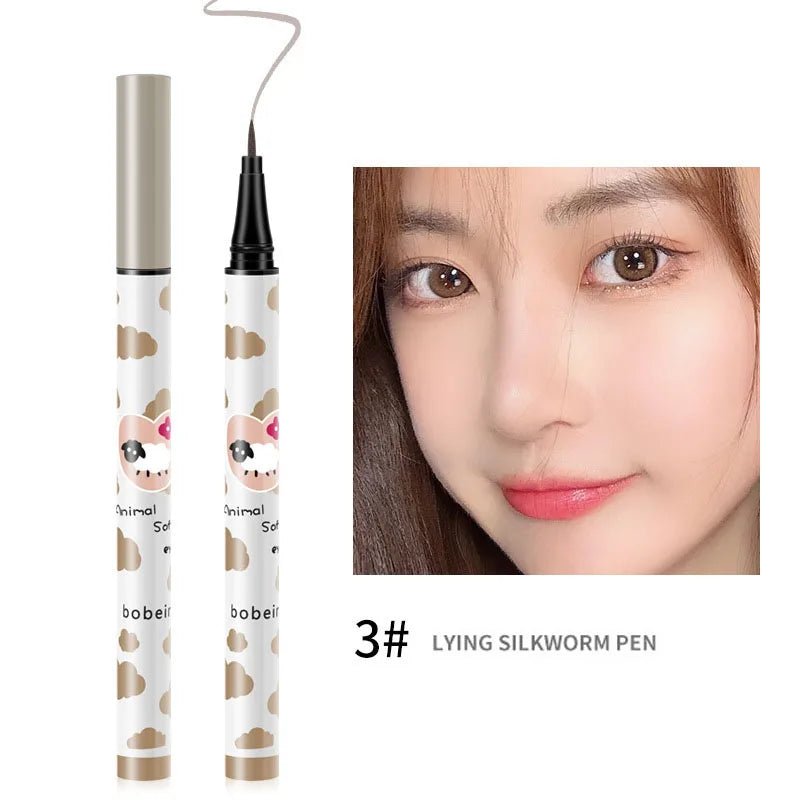 Pudaier Liquid Eyeliner Pen — Black, Brown & Lying Silkworm, Waterproof & Quick - Dry - Mzunye