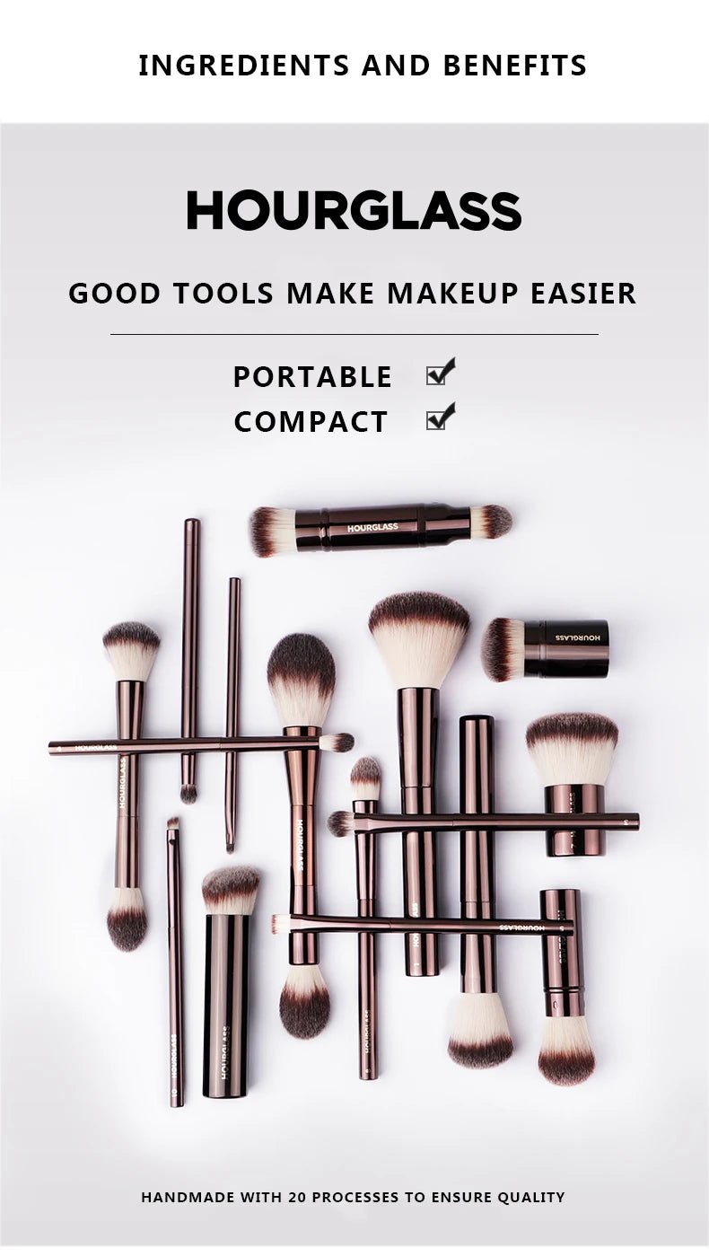 Retractable Blush Brush No.22 — Soft Fiber Face Brush - Mzunye