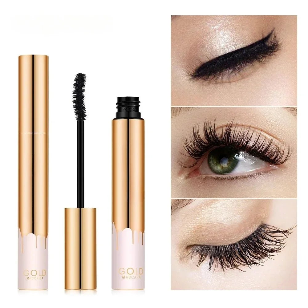 SAKSRAAR 3D Lengthening Mascara — Volumising, Curling & Long - Wearing in Luxe Gold Packaging - Mzunye