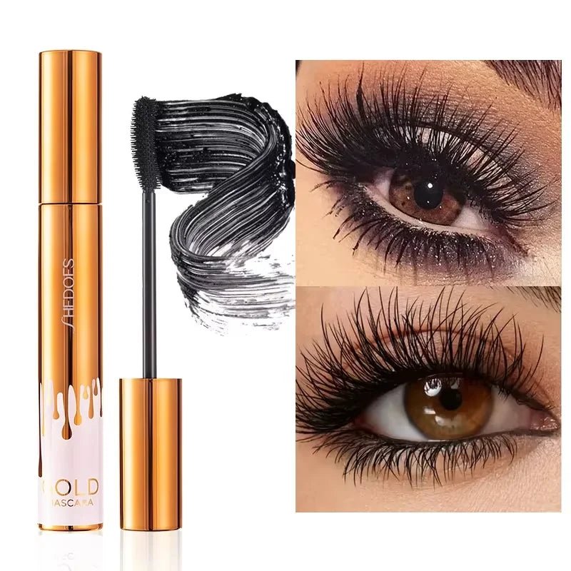 SAKSRAAR 3D Lengthening Mascara — Volumising, Curling & Long - Wearing in Luxe Gold Packaging - Mzunye