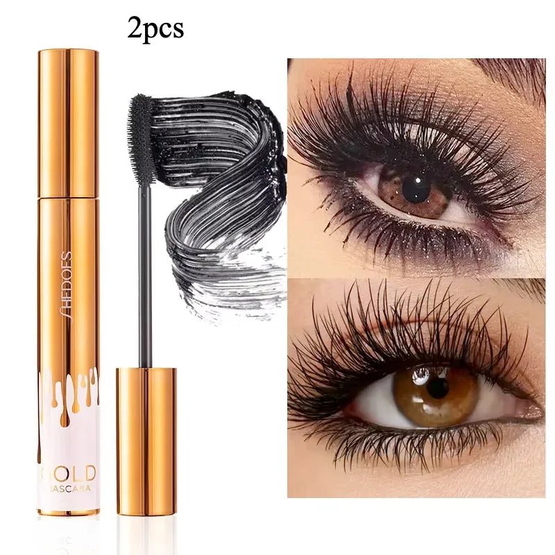 SAKSRAAR 3D Lengthening Mascara — Volumising, Curling & Long - Wearing in Luxe Gold Packaging - Mzunye