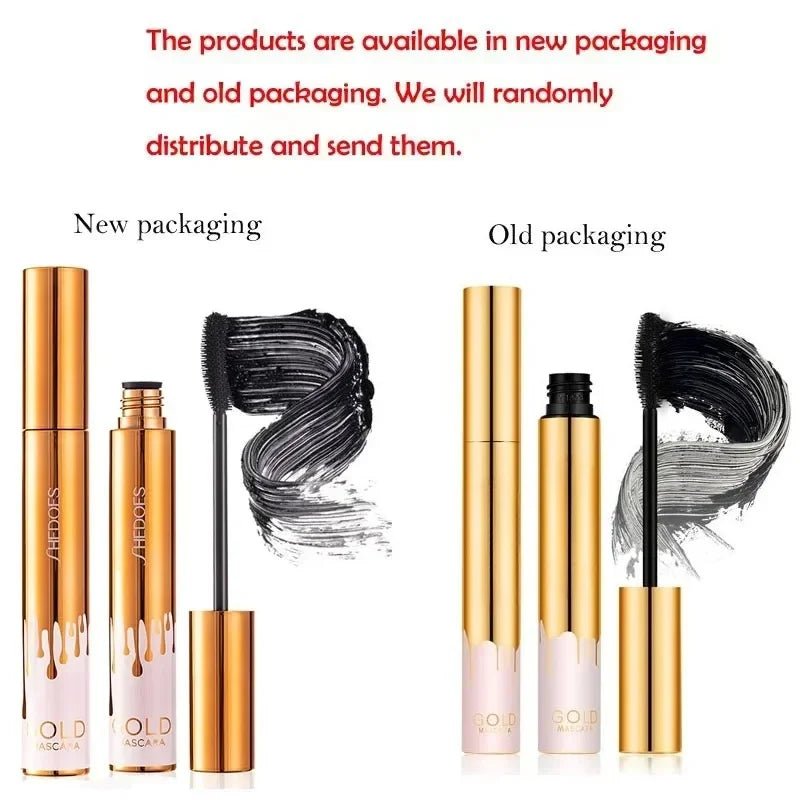 SAKSRAAR 3D Lengthening Mascara — Volumising, Curling & Long - Wearing in Luxe Gold Packaging - Mzunye