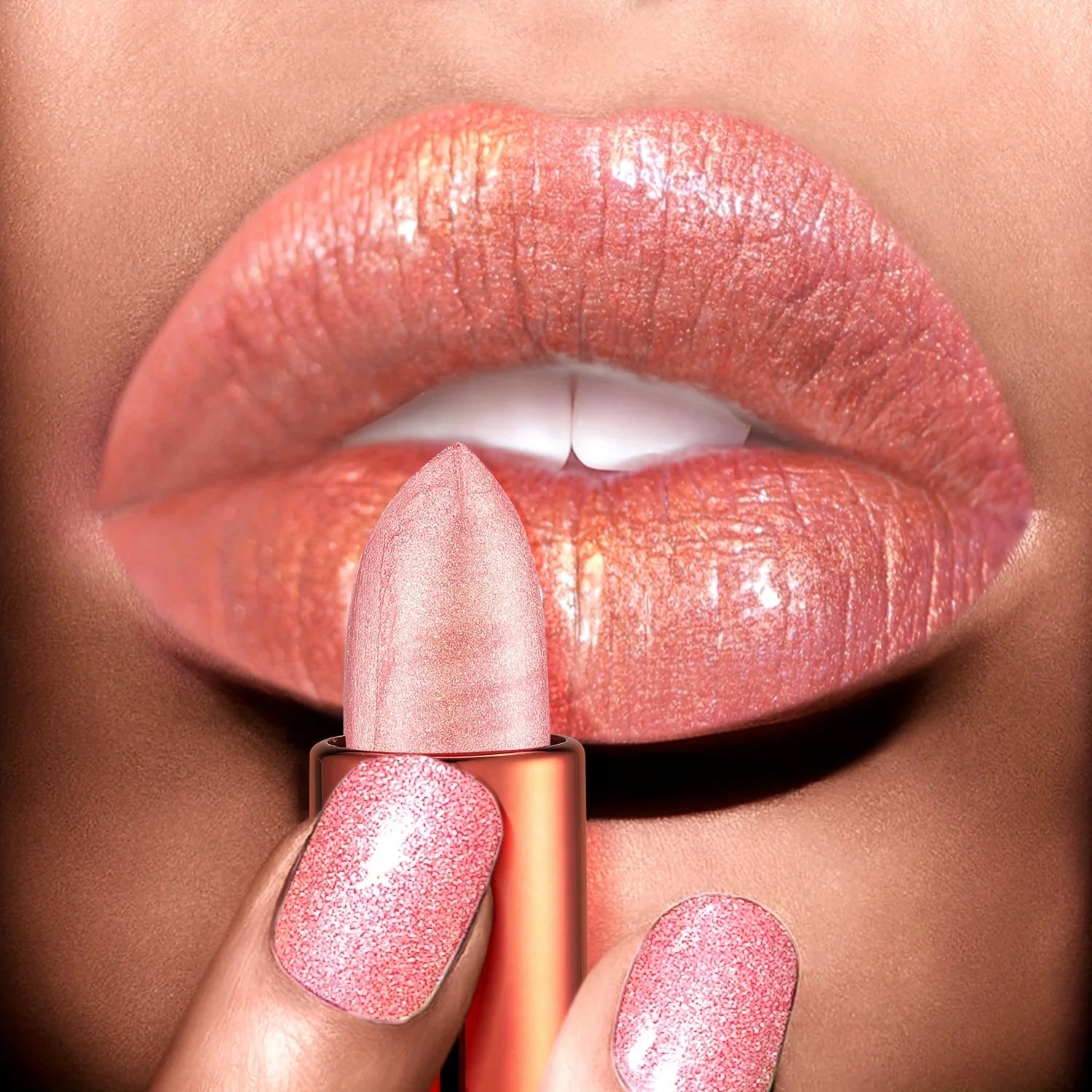 Starry Sky Velvet Lipstick — Glossy Rose Smoke Finish Waterproof Long - Lasting Lip Color - Mzunye