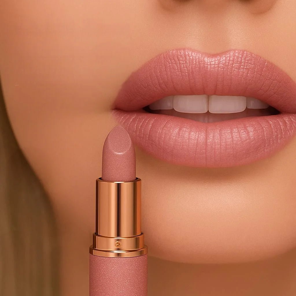Starry Sky Velvet Lipstick — Glossy Rose Smoke Finish Waterproof Long - Lasting Lip Color - Mzunye