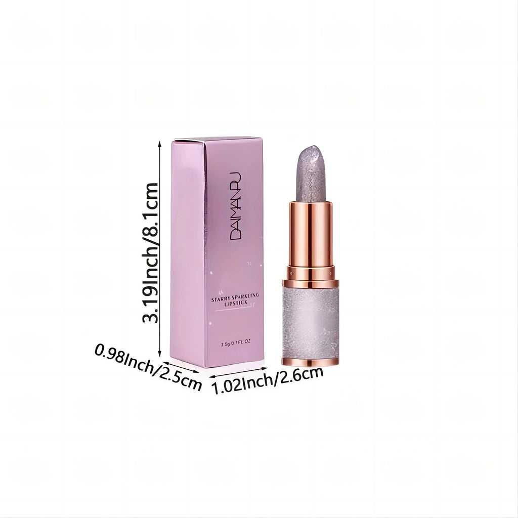 Starry Sky Velvet Lipstick — Glossy Rose Smoke Finish Waterproof Long - Lasting Lip Color - Mzunye