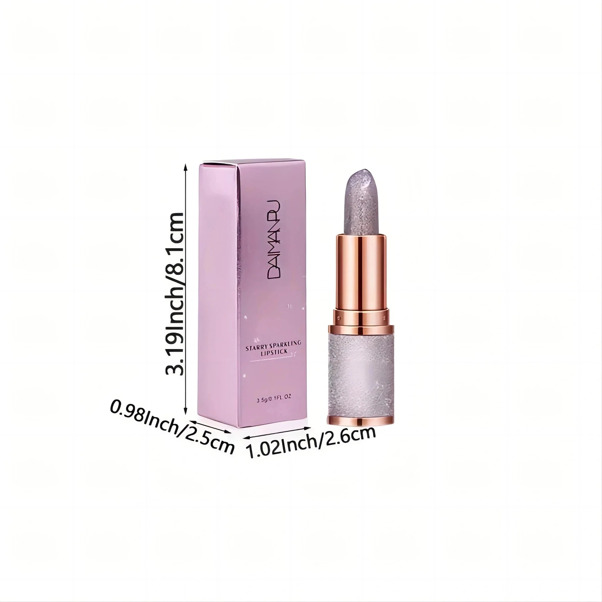 Starry Sky Velvet Lipstick — Glossy Rose Smoke Finish Waterproof Long - Lasting Lip Color - Mzunye