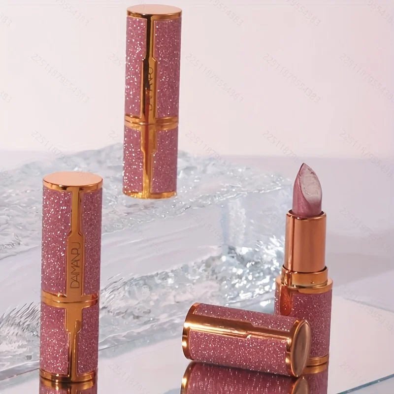 Starry Sky Velvet Lipstick — Glossy Rose Smoke Finish Waterproof Long - Lasting Lip Color - Mzunye