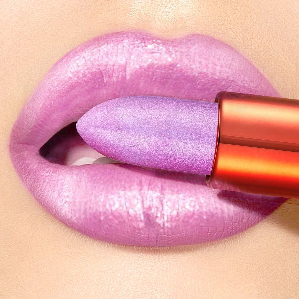 Starry Sky Velvet Lipstick — Glossy Rose Smoke Finish Waterproof Long - Lasting Lip Color - Mzunye