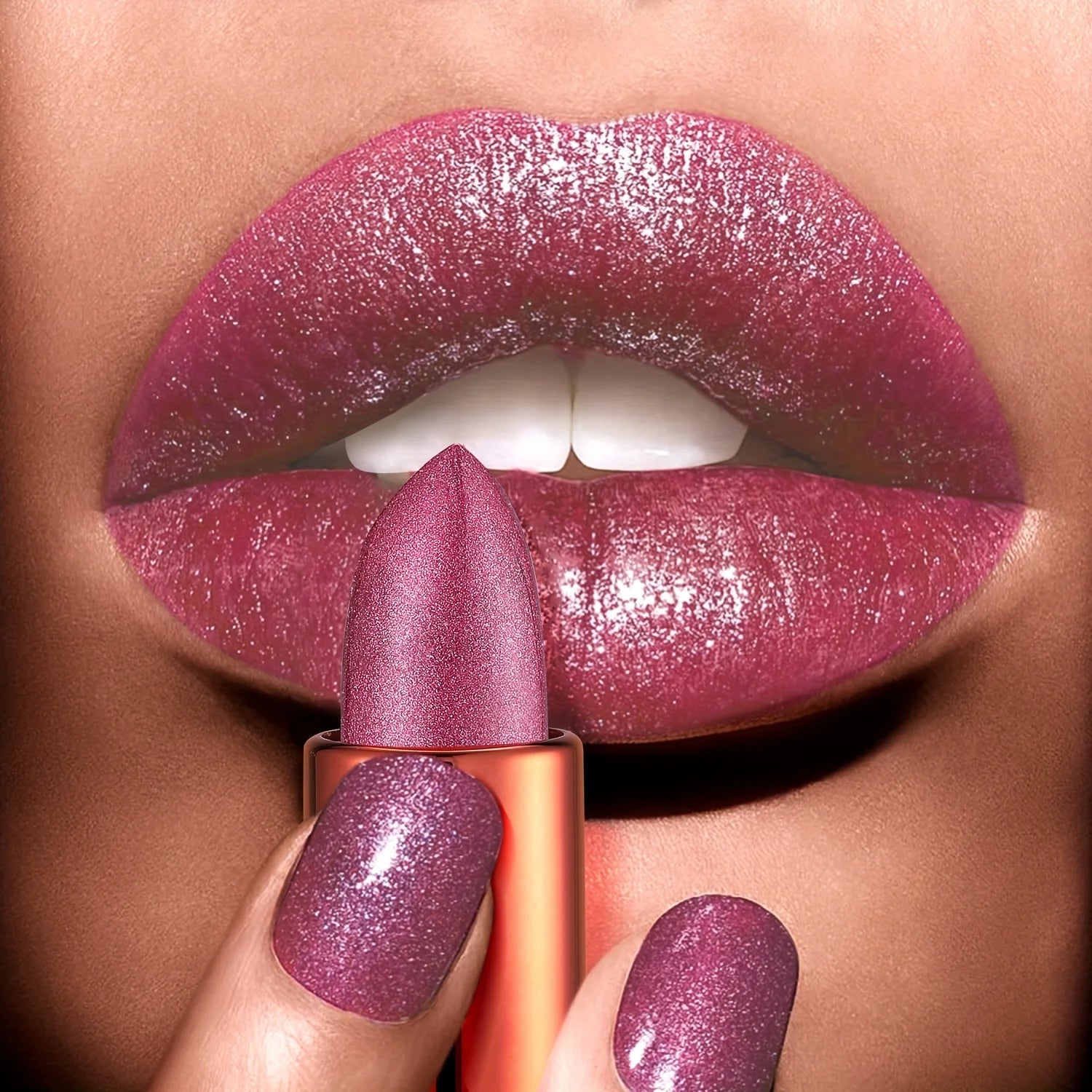 Starry Sky Velvet Lipstick — Glossy Rose Smoke Finish Waterproof Long - Lasting Lip Color - Mzunye