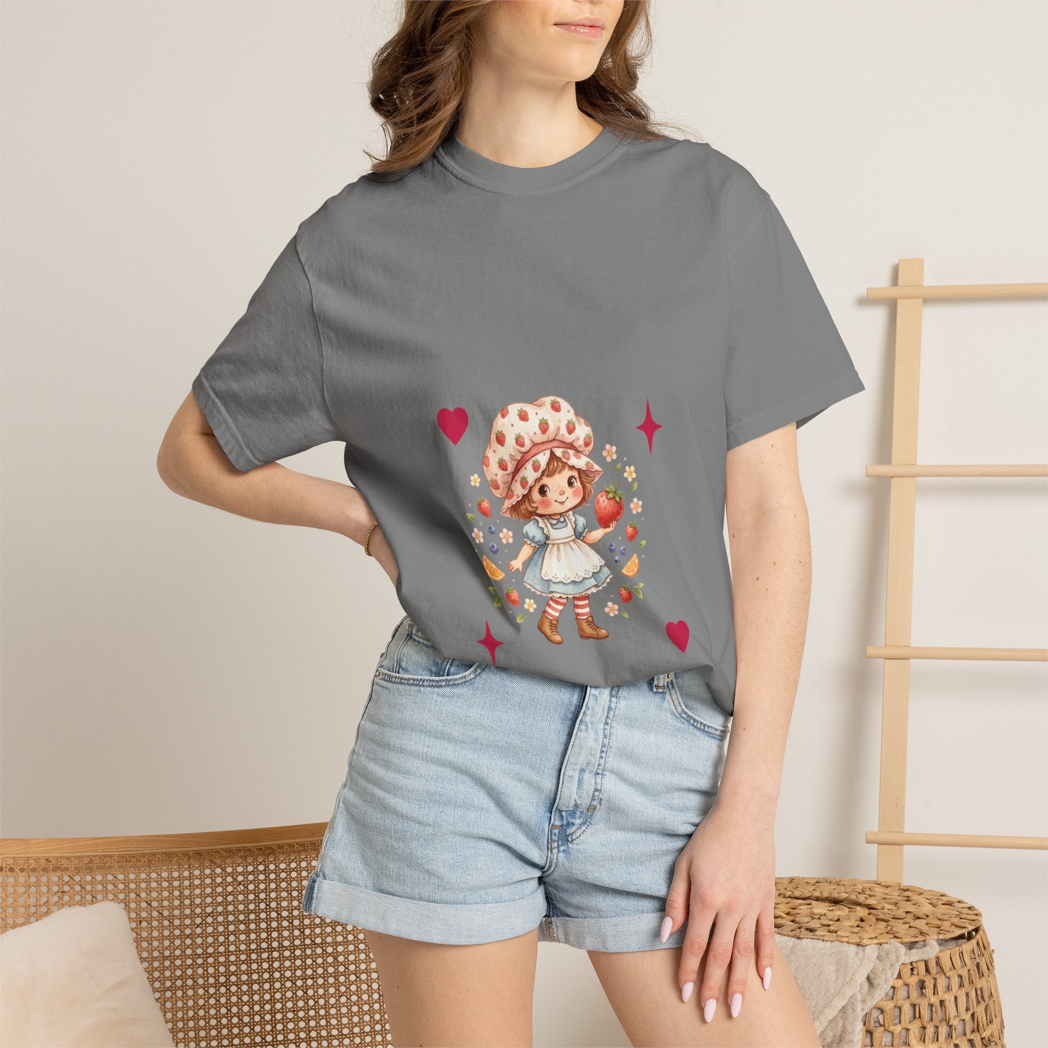Strawberry Girl T-Shirt — “Sweet as a Berry” Cute Graphic Tee - Mzunye